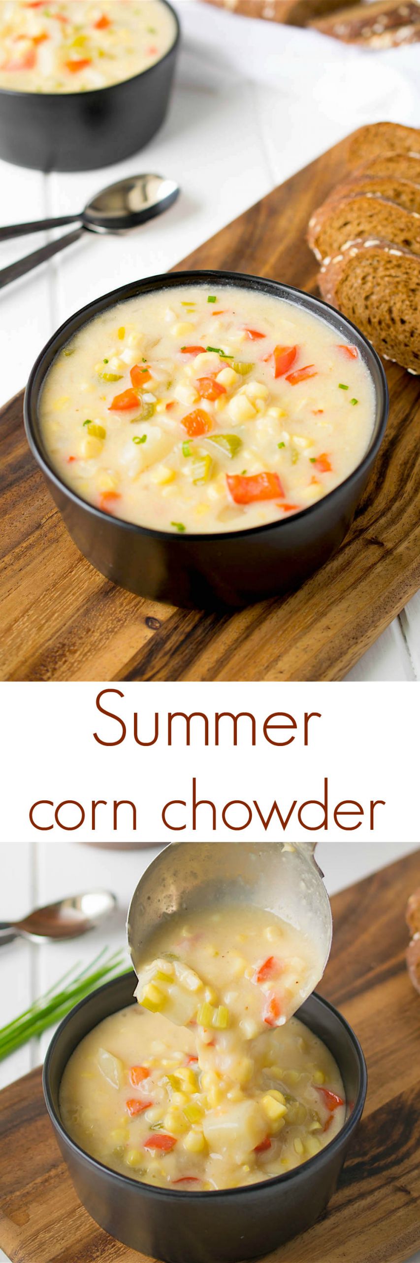 Vegetarian Summer Corn Chowder
 Summer corn chowder Culinary Ginger