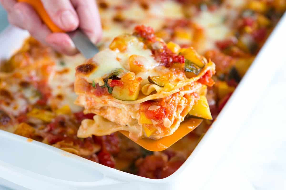 Veggie Lasagna Recipe
 Easy Ve able Lasagna