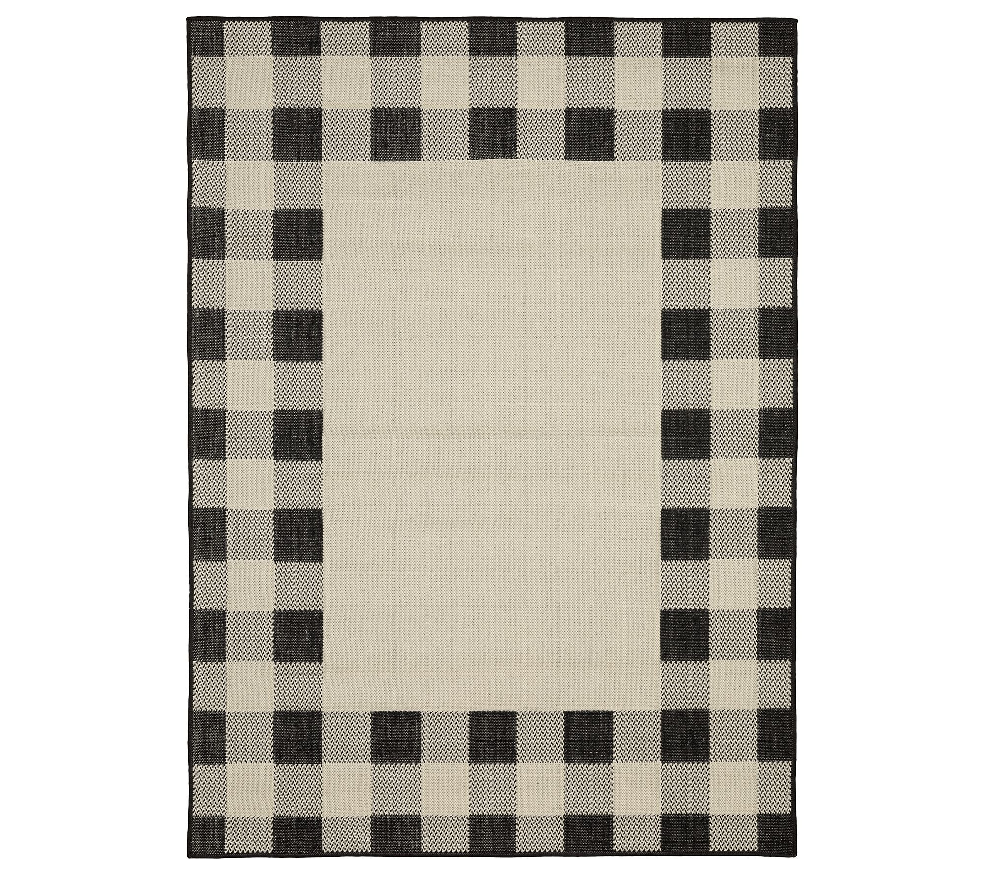 Veranda Living Indoor Outdoor Rug
 Veranda Living 7 8" x 10 Farmhouse Plaid Indoor Outdoor