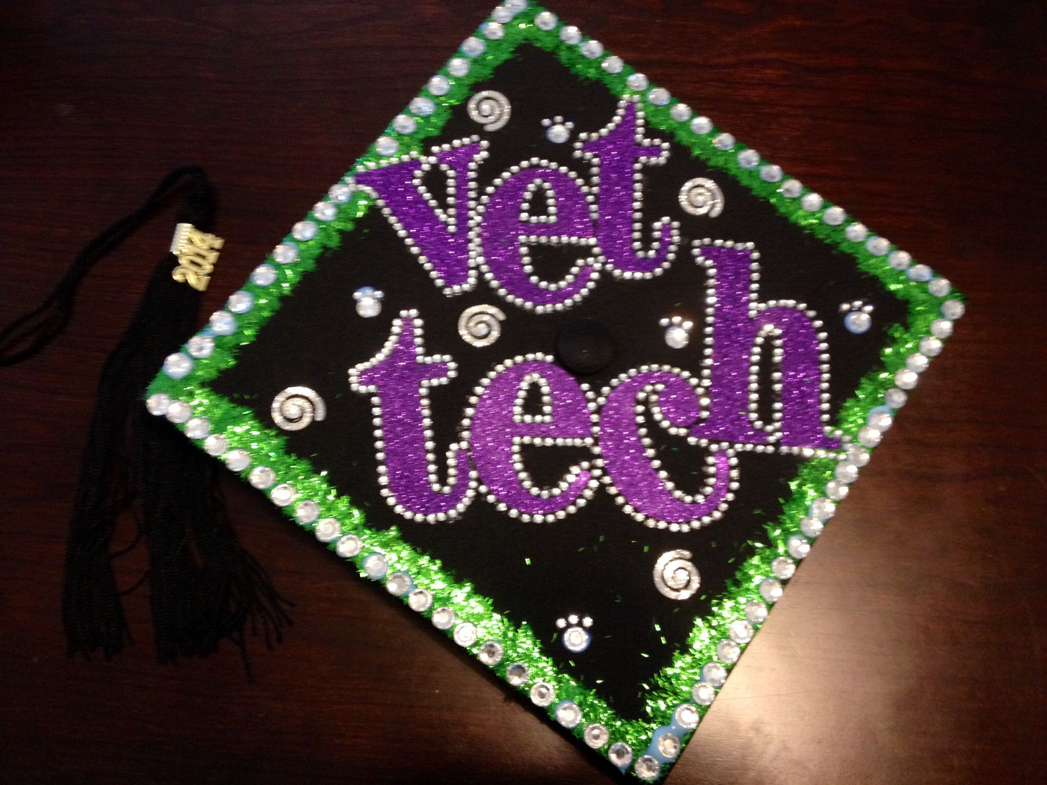 Vet School Graduation Gift Ideas
 Graduation cap decoration from vet tech school