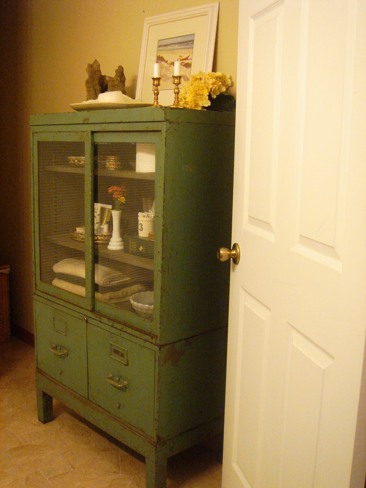 Vintage Bathroom Cabinet
 Our Neck of the Woods Vintage Bathroom Cabinet