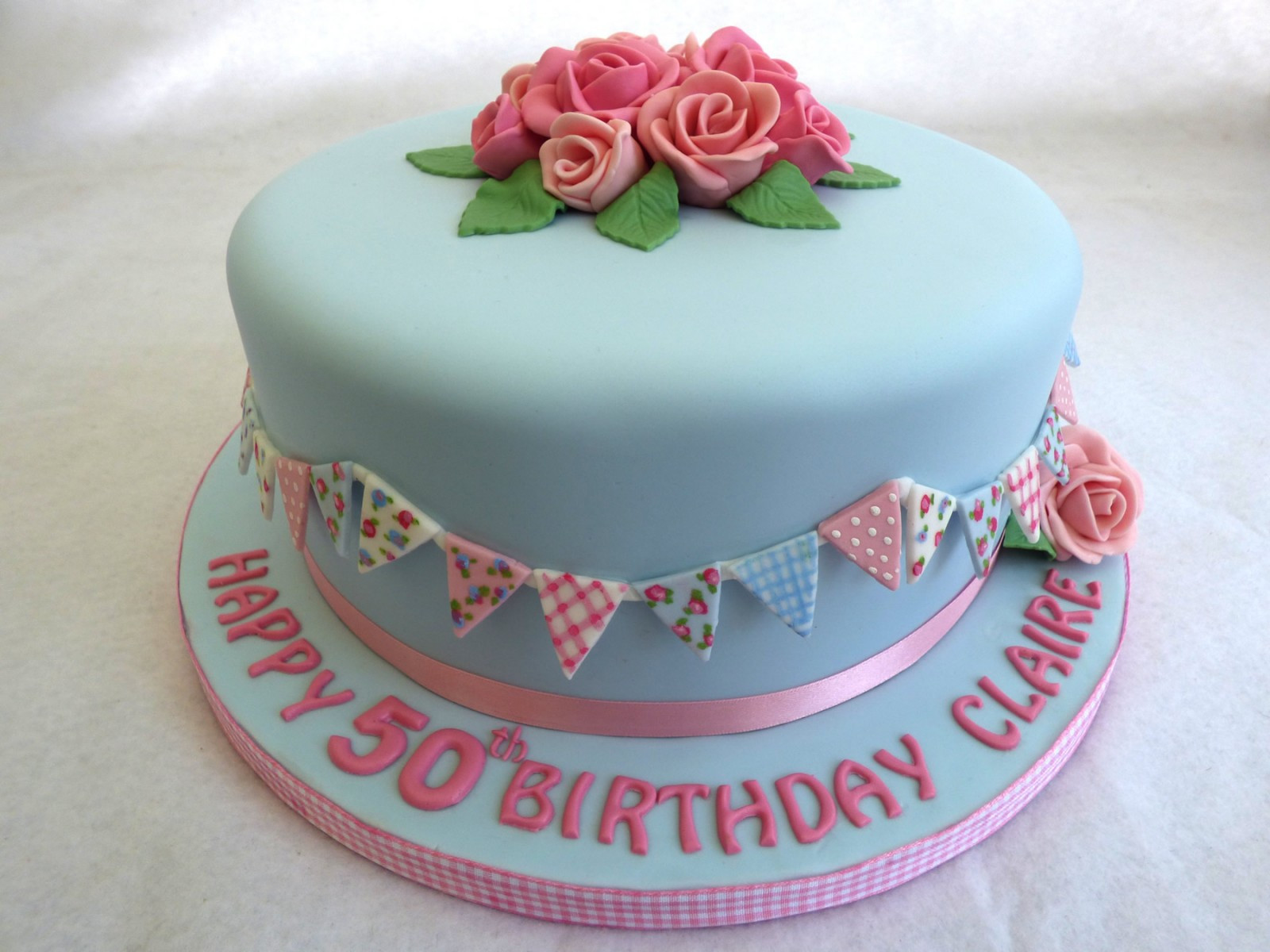 Vintage Birthday Cake
 Pretty Vintage Style Birthday Cake Susie s Cakes