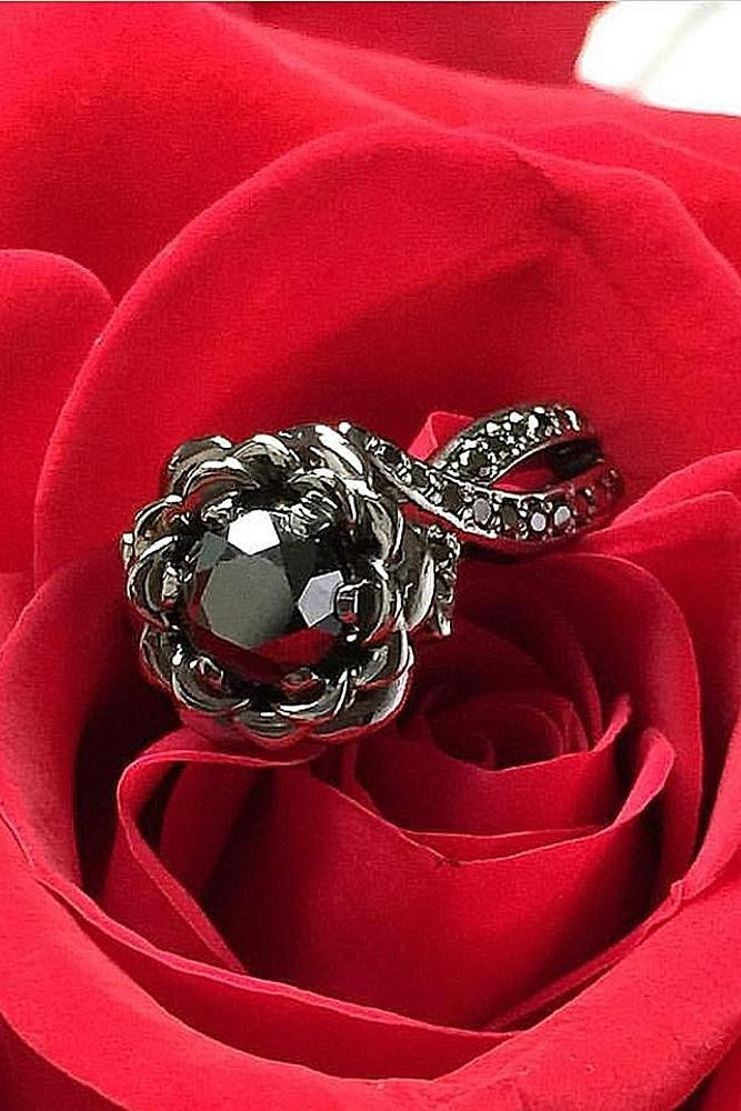 Vintage Black Diamond Engagement Rings
 36 Unique Black Diamond Engagement Rings