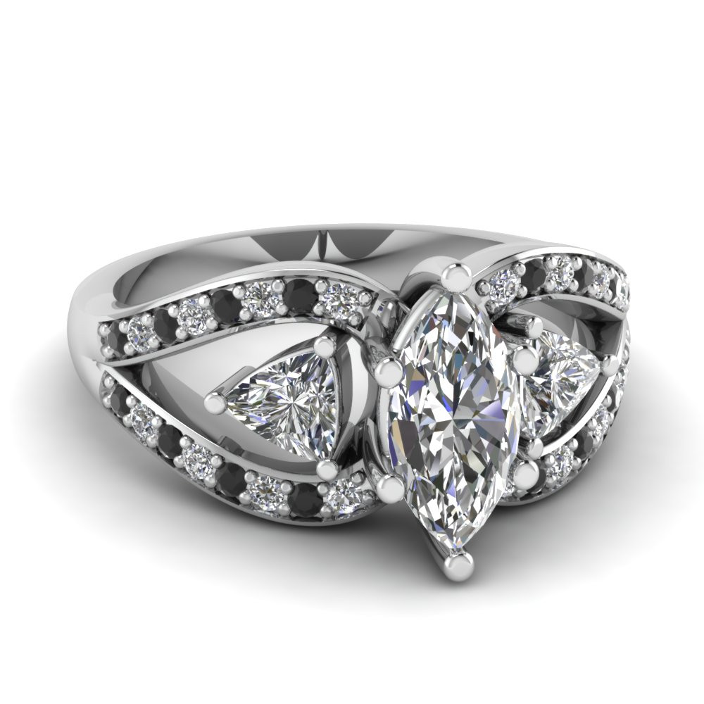 Vintage Black Diamond Engagement Rings
 Black Diamond Vintage Engagement Rings