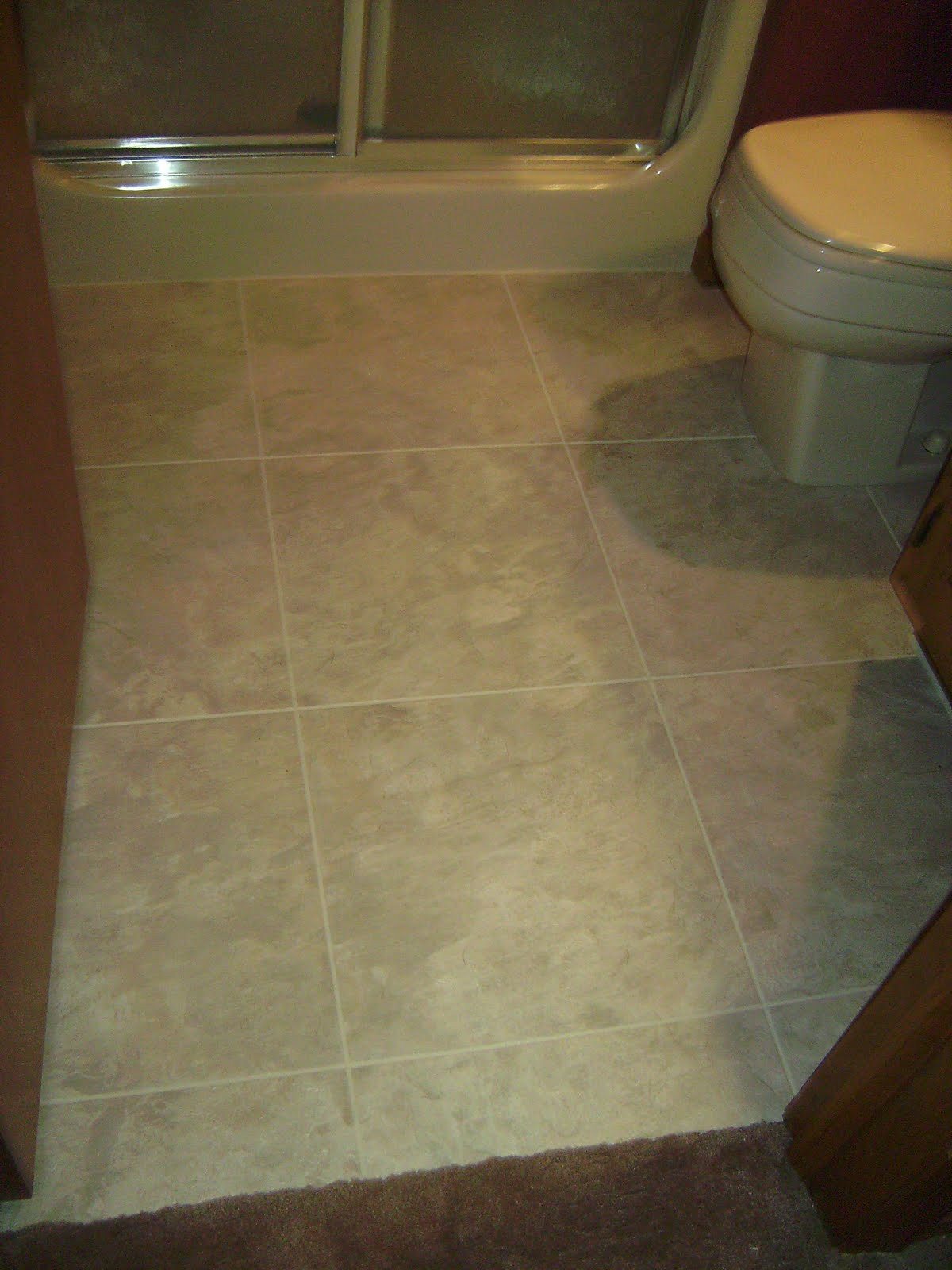 Vinyl Tile Bathrooms
 Knapp Tile and Flooring Inc Luxury Vinyl Tile Bathroom