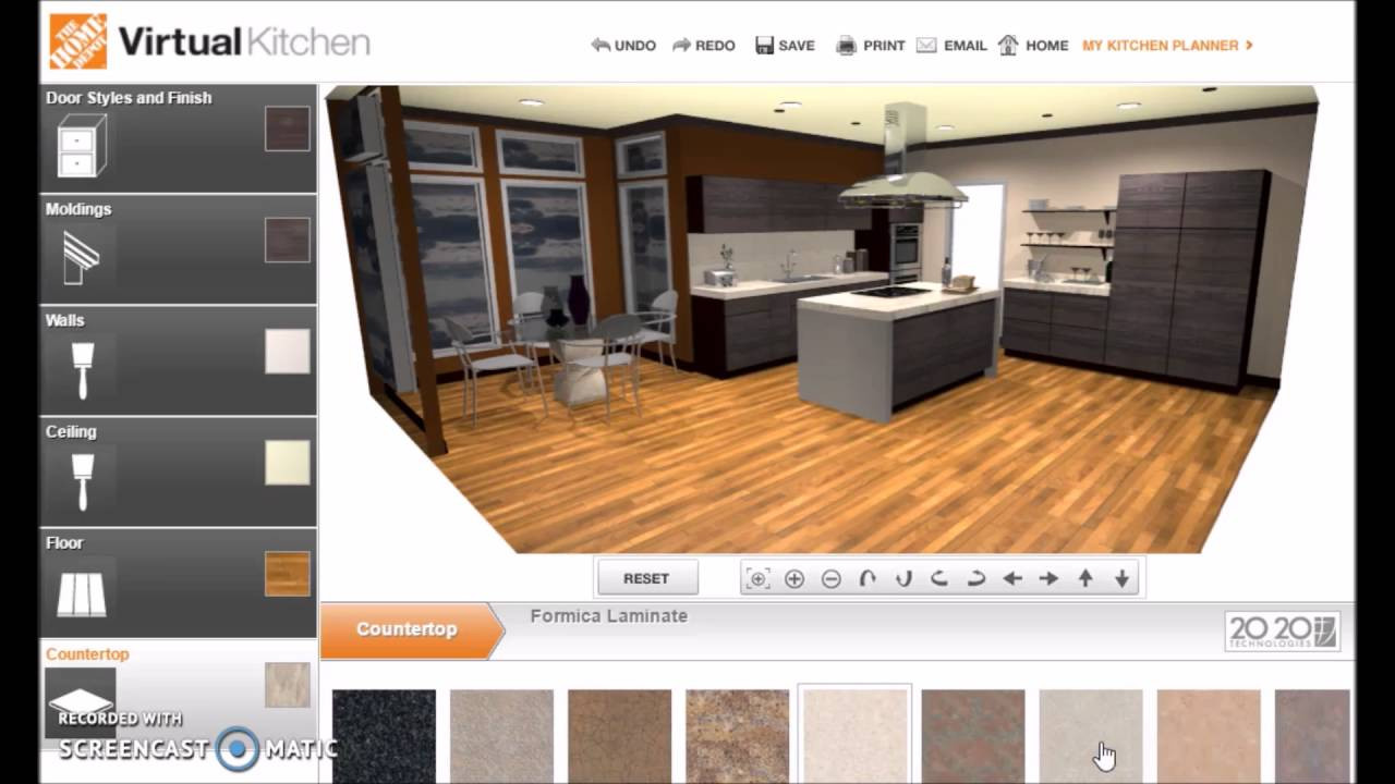 Virtual Kitchen Remodel
 HomeDepot Virtual Kitchen