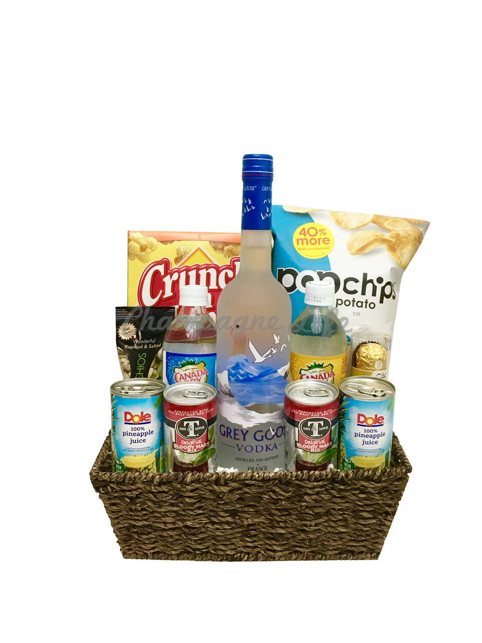 Vodka Gift Basket Ideas
 Grey Goose Gift Basket Champagne Life Gift Baskets