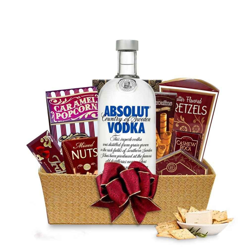 Vodka Gift Basket Ideas
 Send Absolut Vodka Gift Basket line