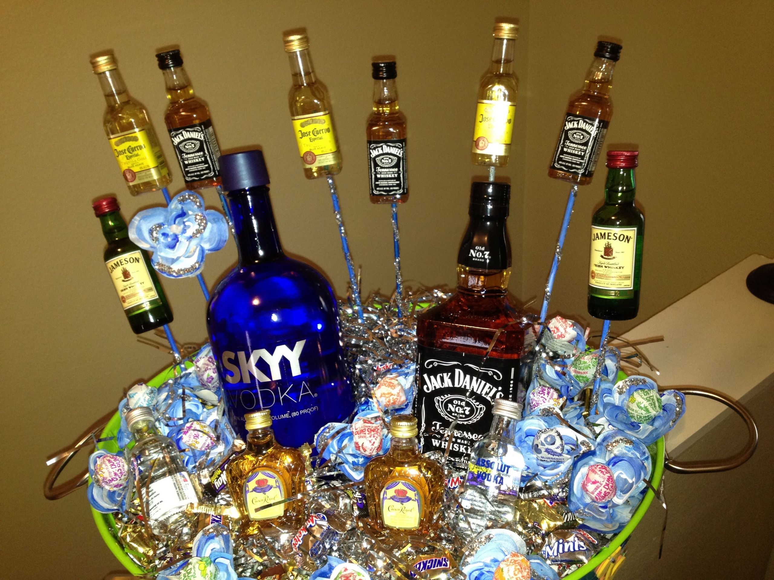 Vodka Gift Basket Ideas
 21st Birthday Liquor Basket craft ideas