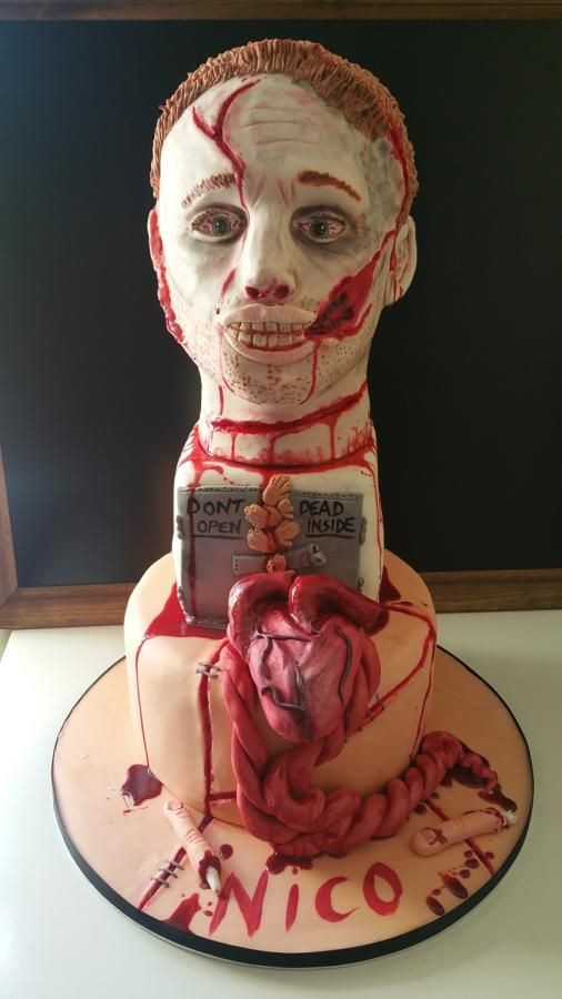 Walking Dead Birthday Cakes
 Walking Dead inspired cake Cake by Ashlee