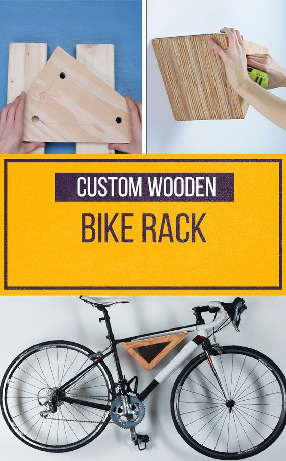Wall Bike Rack DIY
 This DIY Wooden Bike Rack Will Look Gorgeous Your Wall