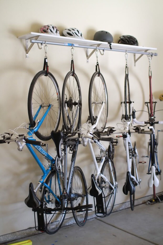 Wall Bike Rack DIY
 Creative Bike Storage