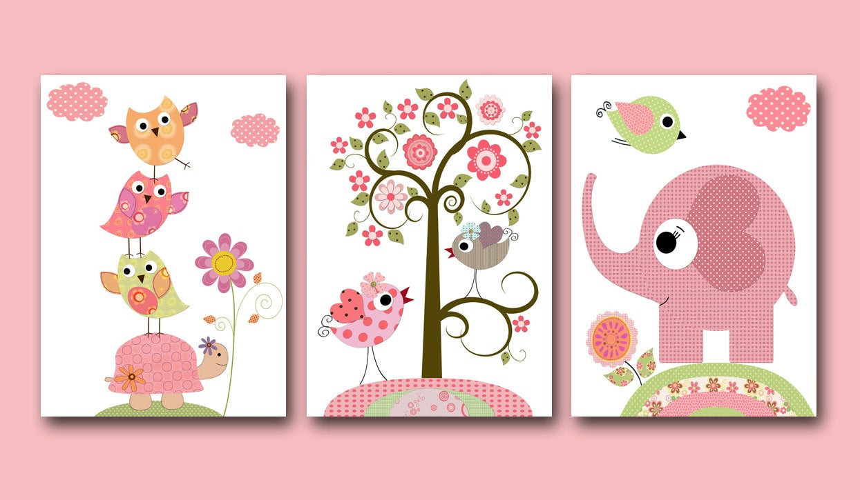 Wall Decoration For Baby Girl Room
 Kids Wall Art Baby Girl Nursery Baby Girl Room Decor Nursery