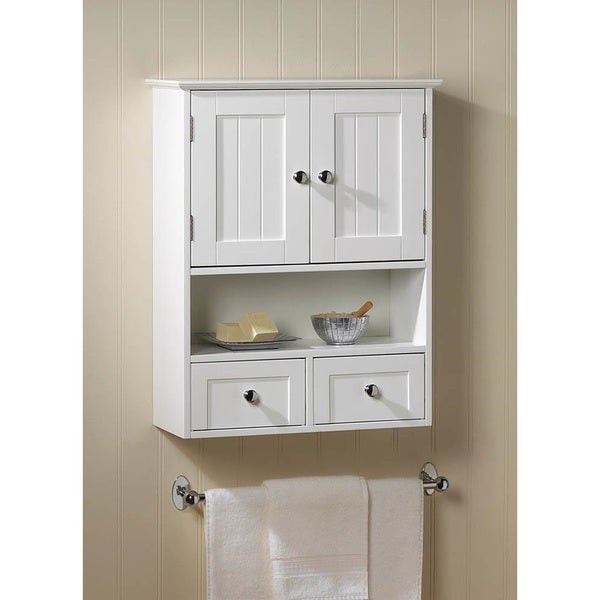 Wall Mounted Bathroom Cabinets
 Shop Olympia White Wall Mounted Display Cabinet