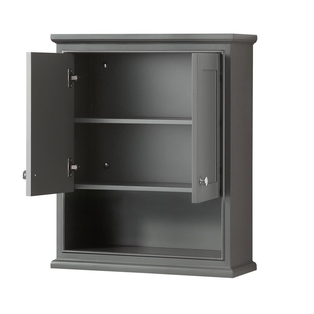 Wall Mounted Bathroom Cabinets
 Bathroom Wall Mounted Storage Cabinet Dark Gray