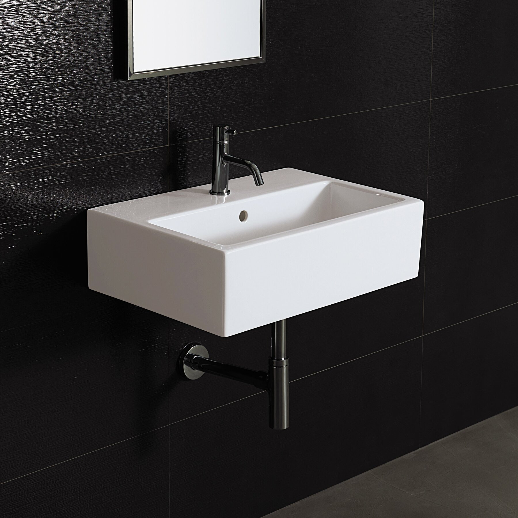 Wall Mounted Bathroom Sink
 Bissonnet Area Boutique Wall Mount Bathroom Sink & Reviews