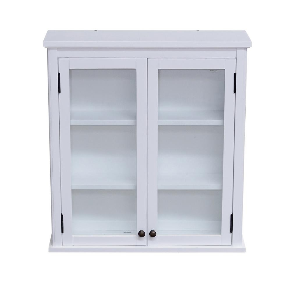 Wall Mounted Bathroom Storage Cabinet
 Alaterre Furniture Dorset 27 in W Wall Mounted Bath