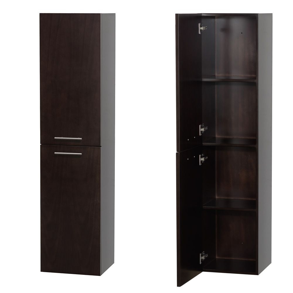 Wall Mounted Bathroom Storage Cabinet
 Bathroom Wall Mounted Storage Cabinet in Espresso Two