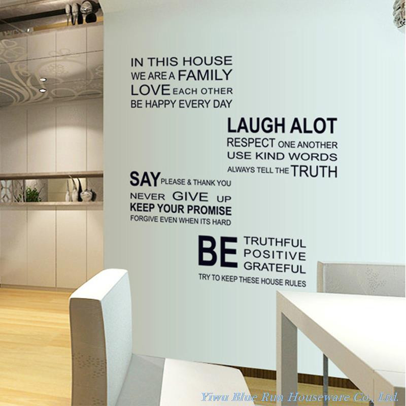 Wall Quotes For Living Room
 We Are Family Wall Decals Quotes Wall Stickers Home Decor