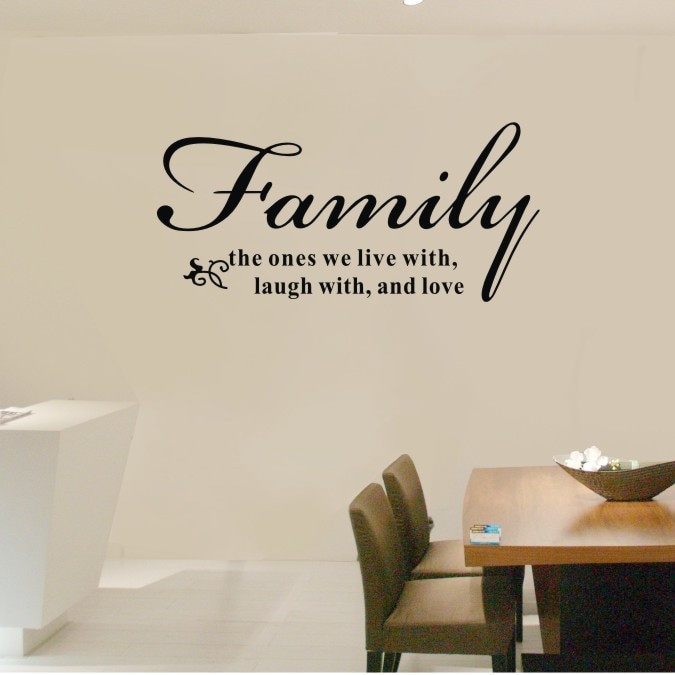 Wall Sayings For Living Room
 Aliexpress Buy 72x34cm family the ones we live laugh