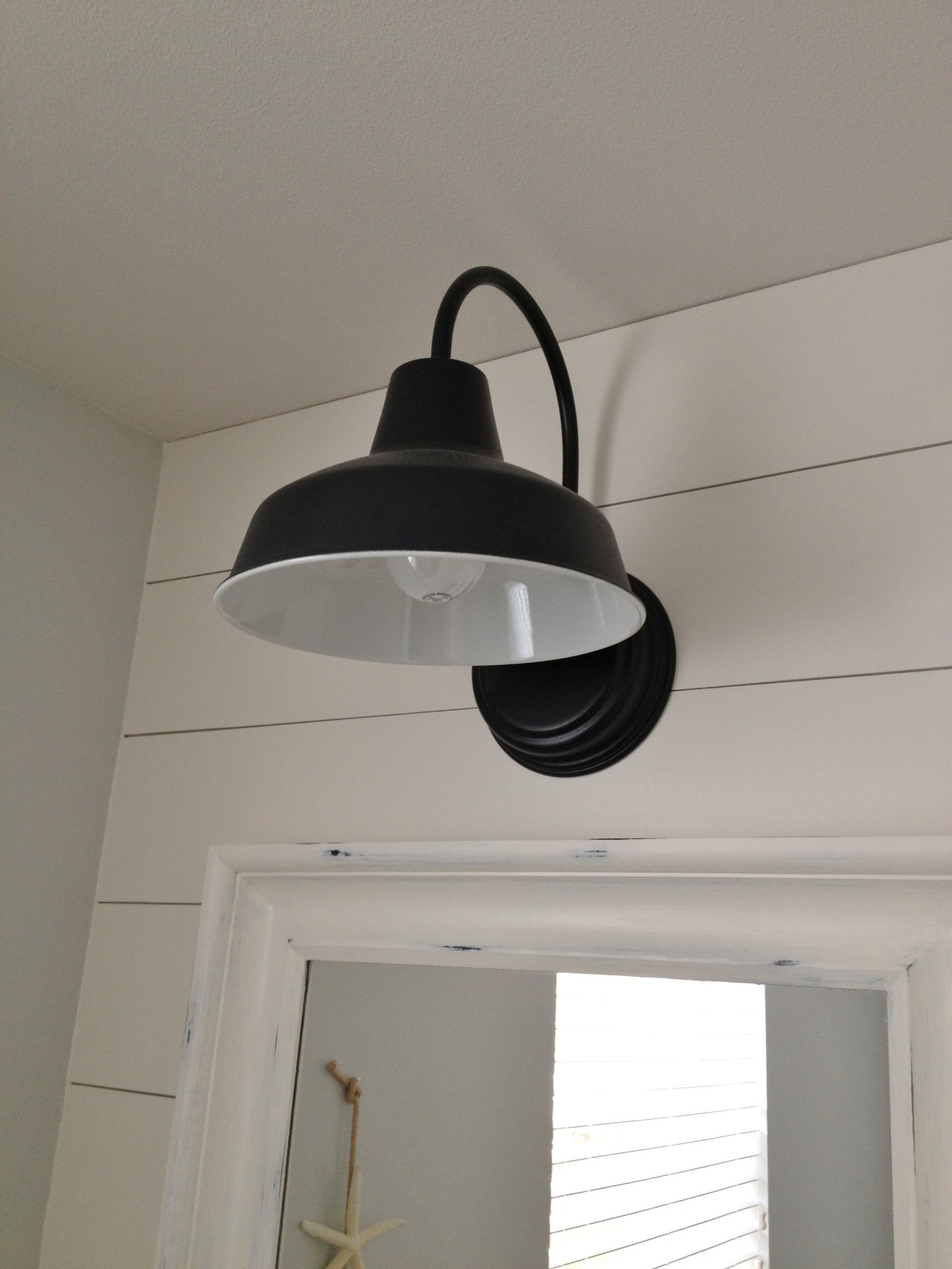 Wall Sconce For Bathroom
 Barn Wall Sconce Lends Farmhouse Look to Powder Room