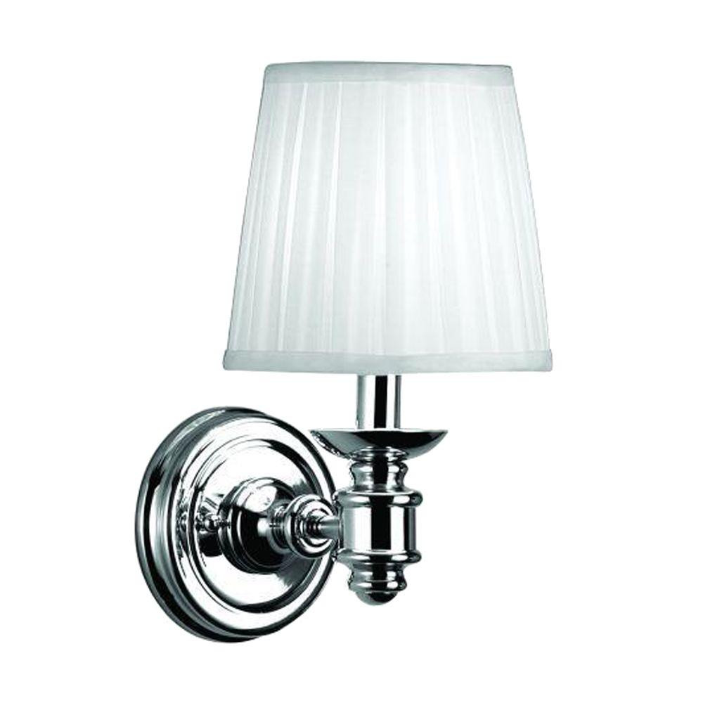 Wall Sconce For Bathroom
 Hampton Bay Nadia 1 Light Chrome Wall Sconce 026