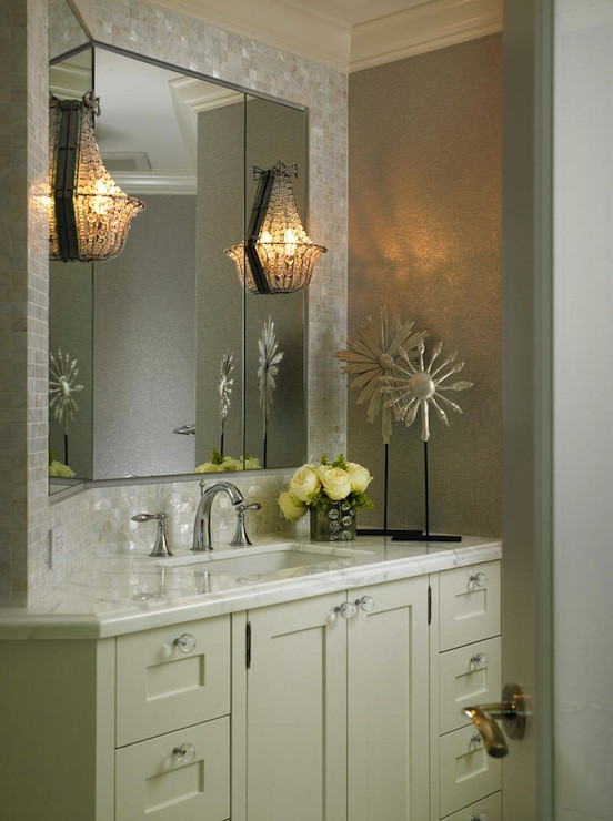 Wall Sconce For Bathroom
 Beaded Wall Sconce Transitional bathroom Cindy Ray