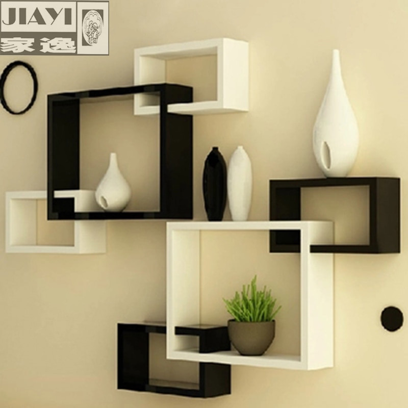 Wall Shelf For Living Room
 Yi minimalist modern home wall shelving racks triples