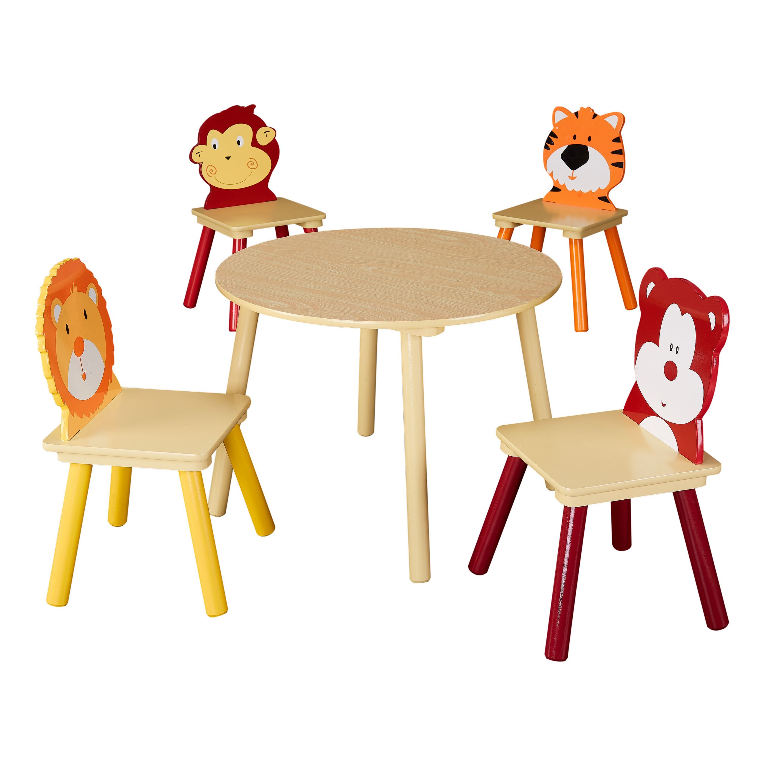 Walmart Kids Table Set
 Senda Kids Wooden Animals Table and Chairs Set 5 Piece