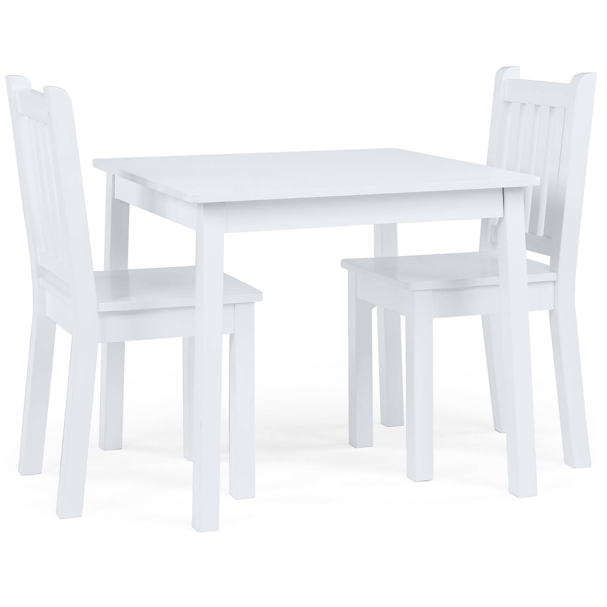 Walmart Kids Table Set
 Humble Crew Kids Wood Table and 2 Chairs Set White