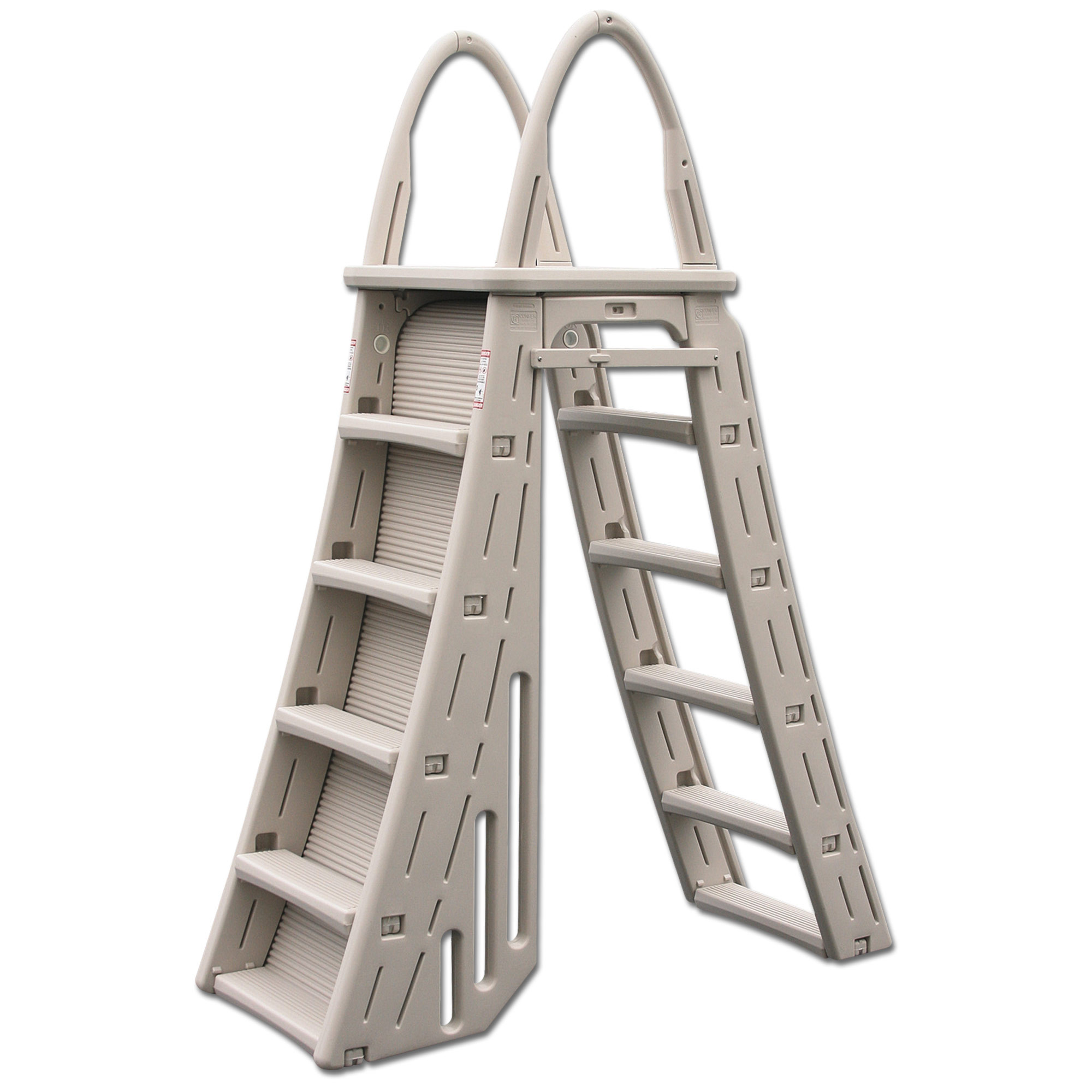 Walmart Pool Ladders Above Ground
 Confer Plastics A Frame 7200 Ground Adjustable Pool