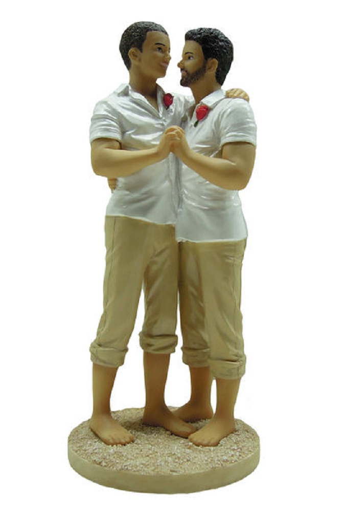 Walmart Wedding Cake Toppers
 December Diamonds Grooms Free and Easy Beach Gay Wedding