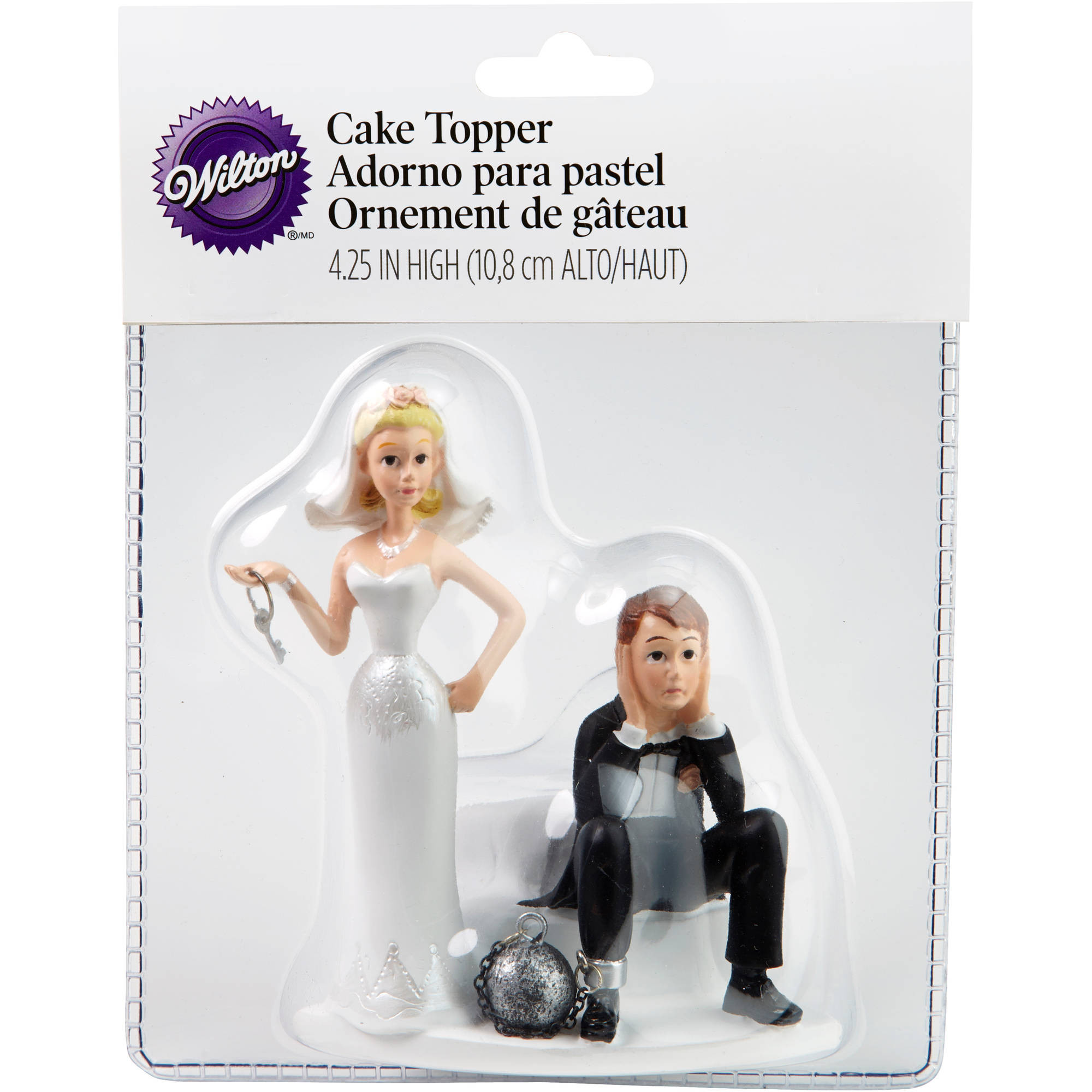 Walmart Wedding Cake Toppers
 Wilton 4" Wedding Cake Topper Ball & Chain 1006 7143