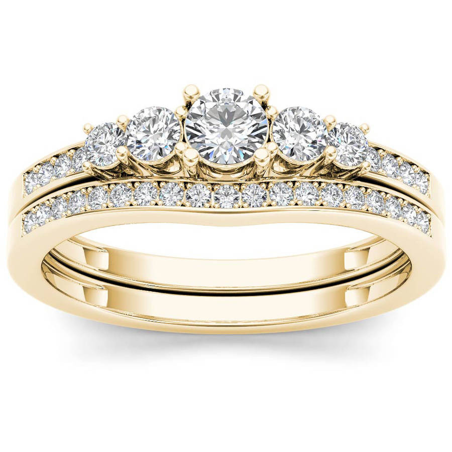 Walmart Wedding Ring Sets
 Forever Bride 1 Carat T W Princess Baguette and Round