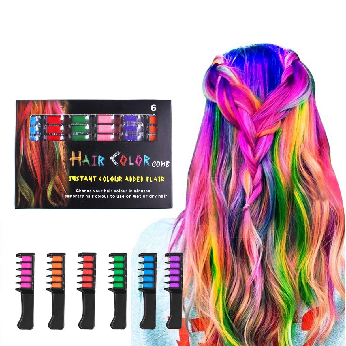 Washable Hair Coloring For Kids
 Amazon Hair Chalk Pens LAWOHO 6 Colors Temporary