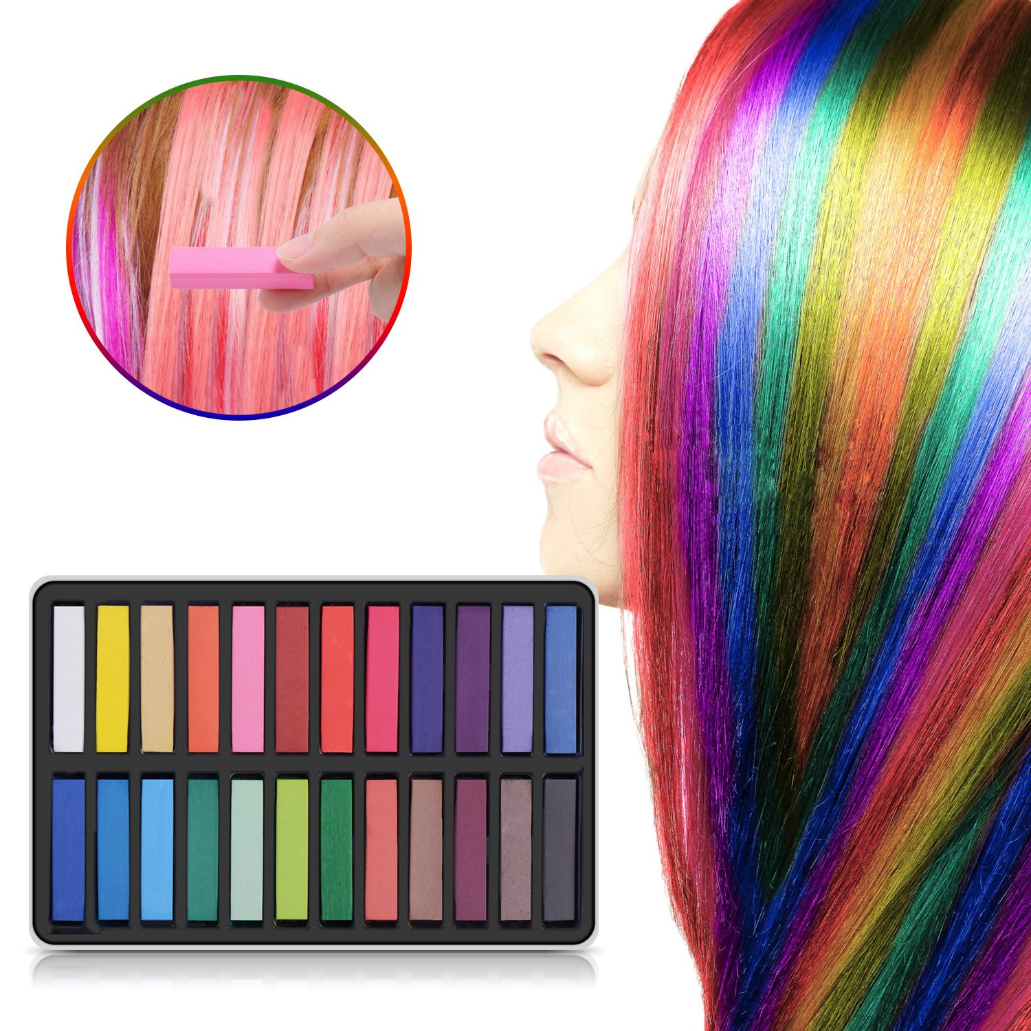 Washable Hair Coloring For Kids
 Amazon Maydear Temporary Hair Chalk b Non Toxic
