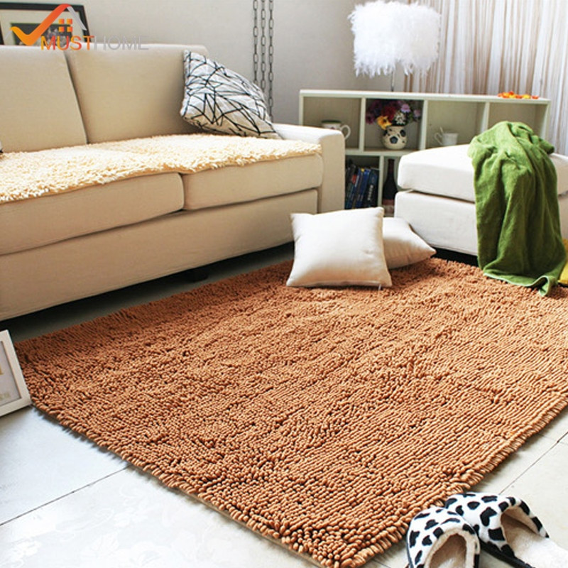 Washable Rugs For Living Room
 80x120cm 31"x47" Chenille Microfiber Rugs and Carpets For