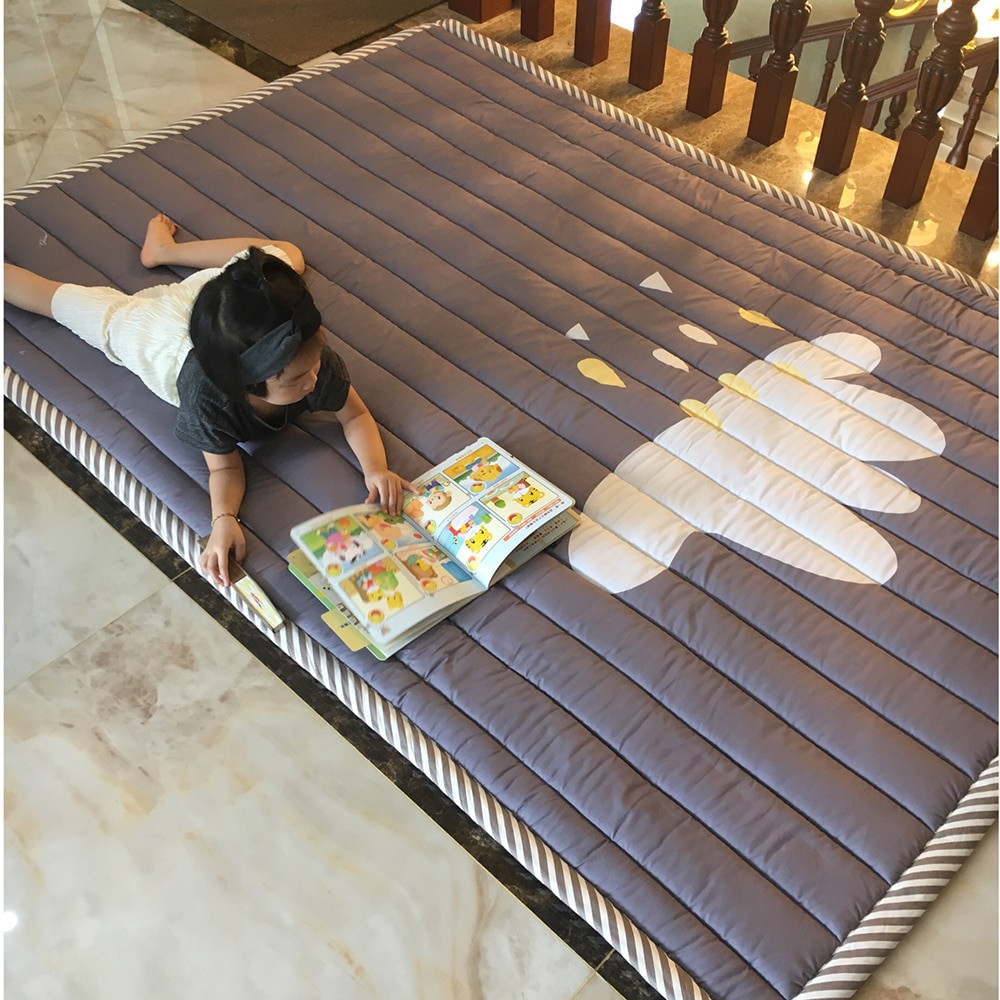 Washable Rugs For Living Room
 3CM Thickness Baby Play Mat Children Carpet 140X195X3CM