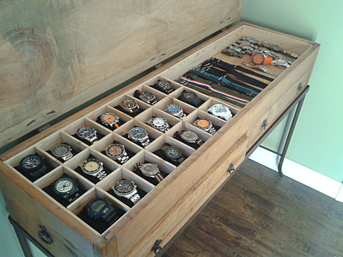 Watch Organizer DIY
 Homemade watch boxes and other bad ideas for storage let