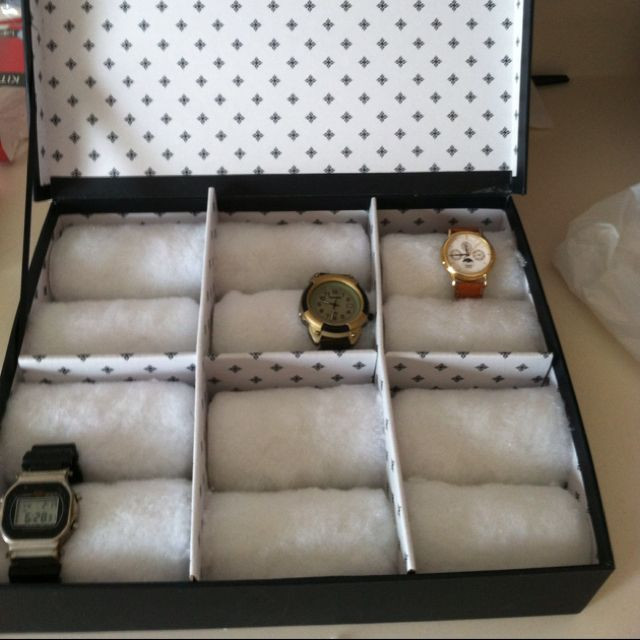 Watch Organizer DIY
 Valentine s t to the BF DIY watch case desk