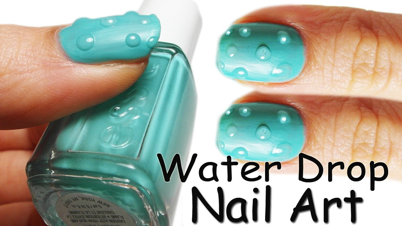 Water Droplet Nail Art
 Nail Art Tutorial Gocce di Acqua Water Drop