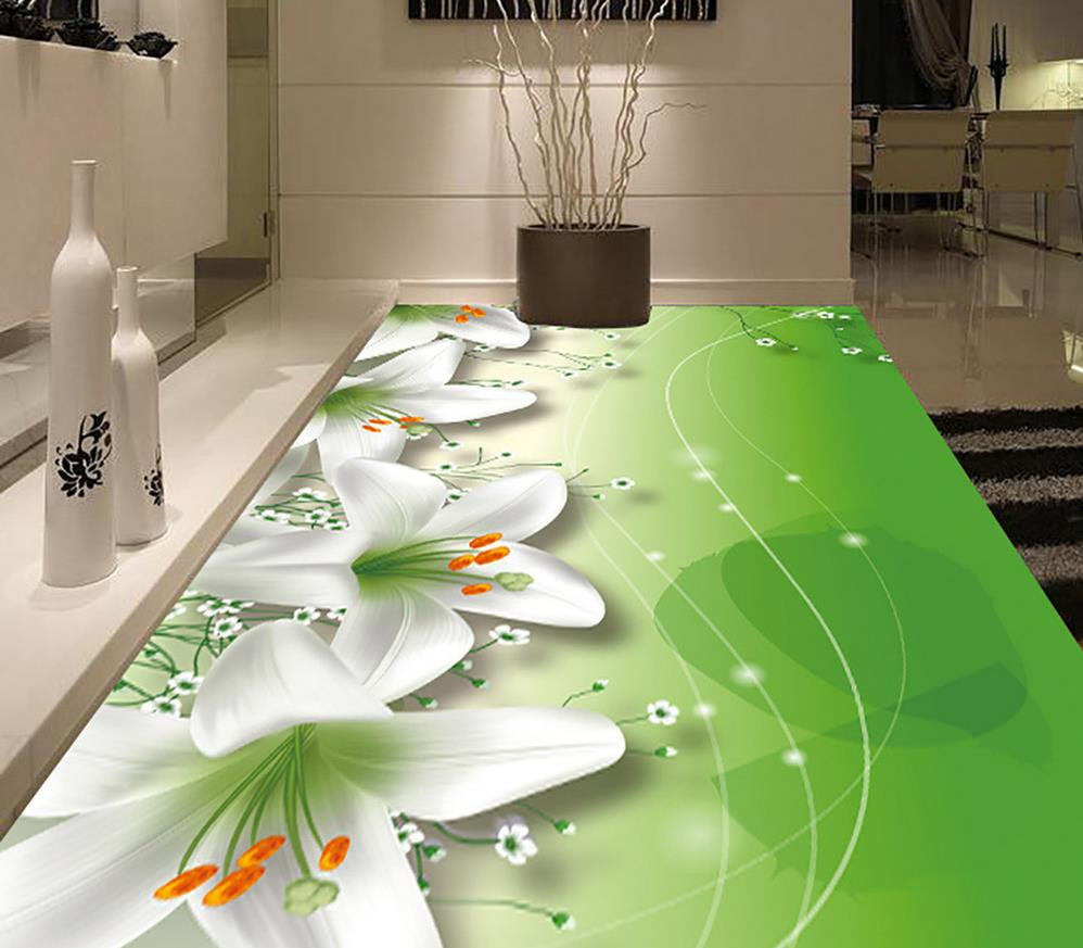 Waterproof Paint For Bathroom Walls
 lily Sky stars 3D floor waterproof wallpaper for bathroom