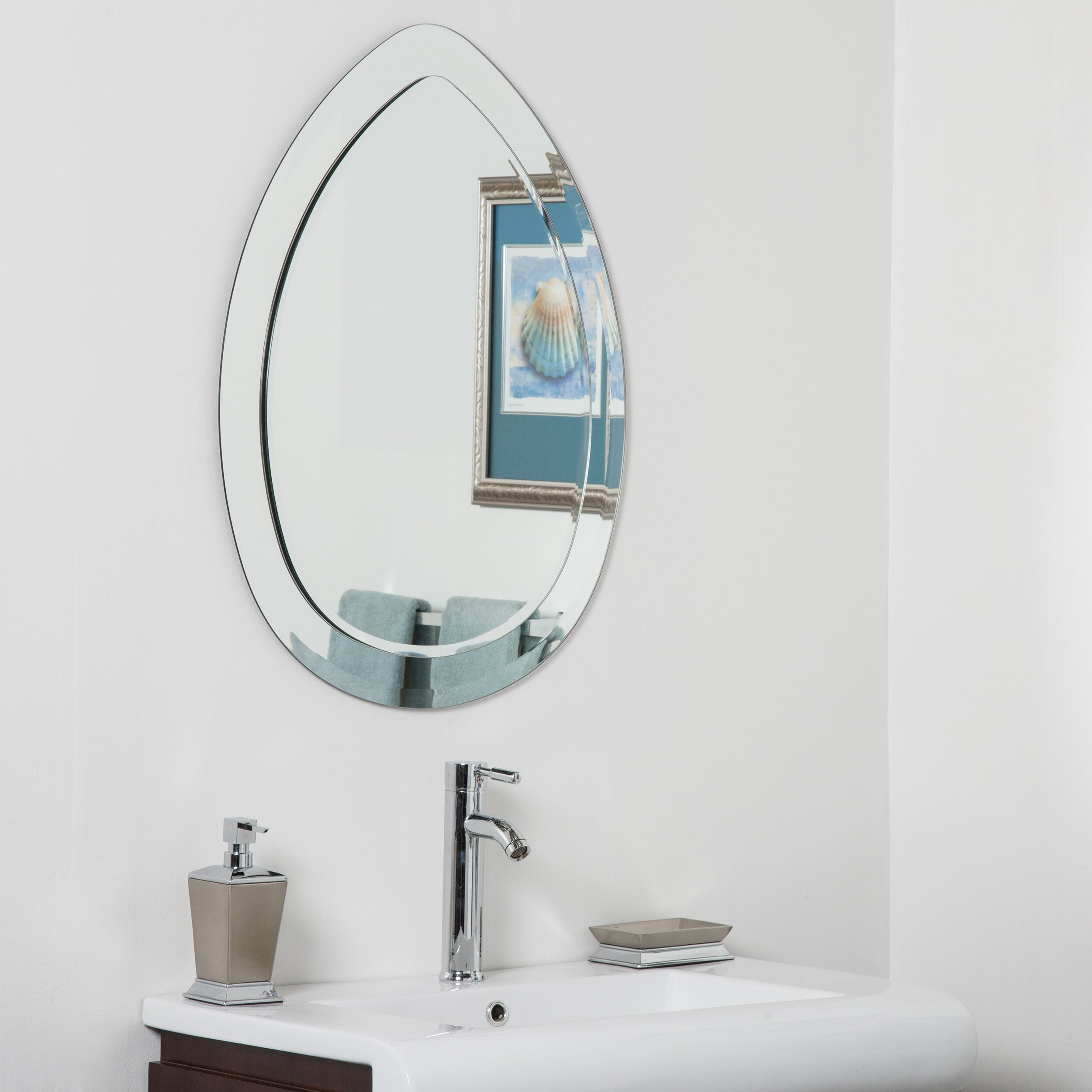 Wayfair Bathroom Mirrors
 Decor Wonderland Droplet Bathroom Mirror