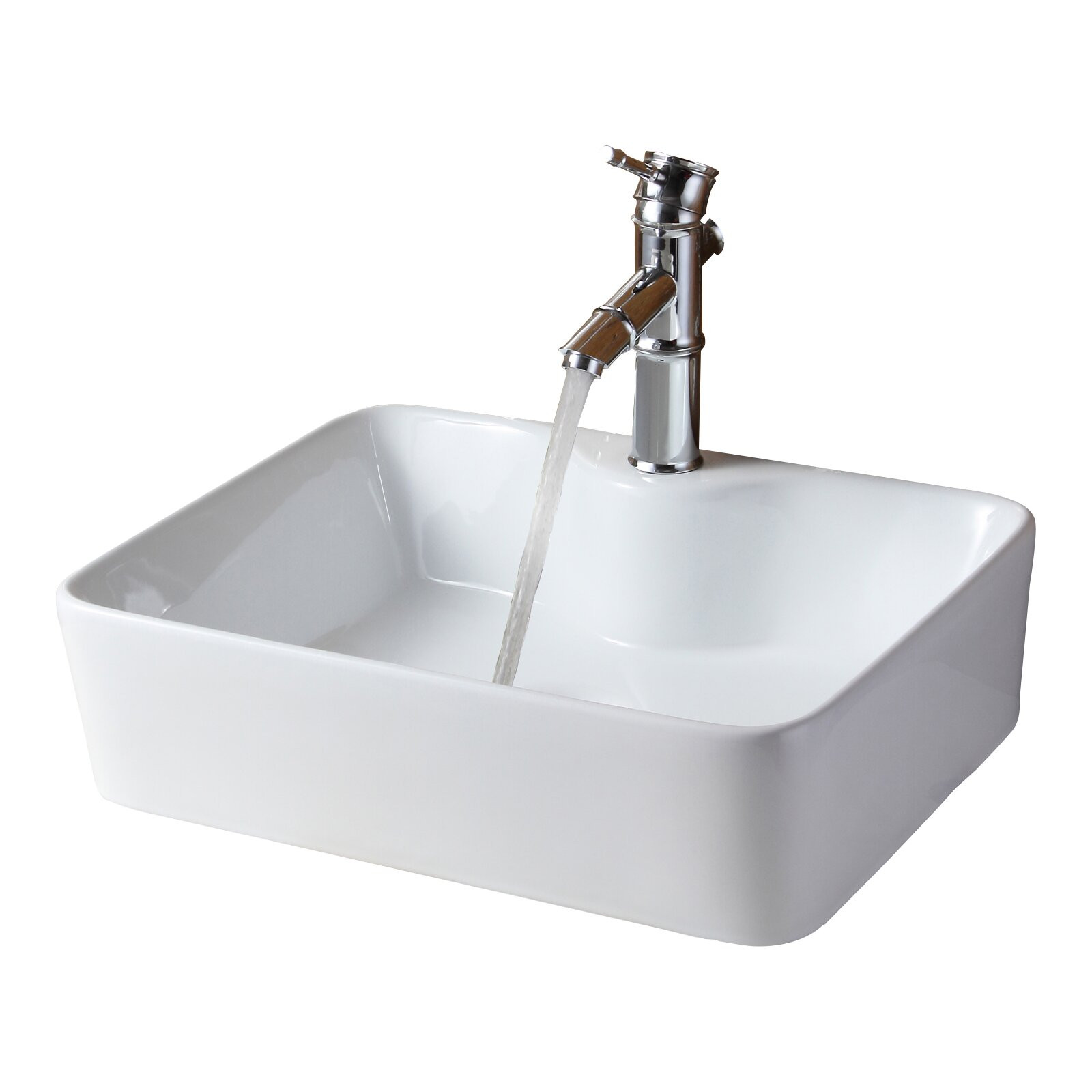 Wayfair Bathroom Sinks
 Ceramic Rectangular Vessel Bathroom Sink