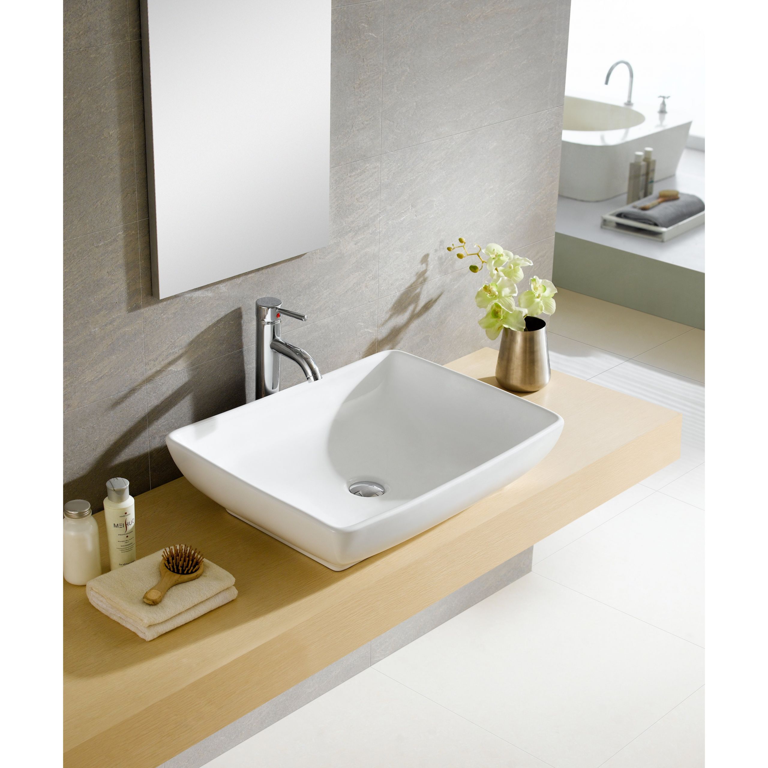 Wayfair Bathroom Sinks
 Fine Fixtures Modern Vitreous Rectangular Vessel Bathroom