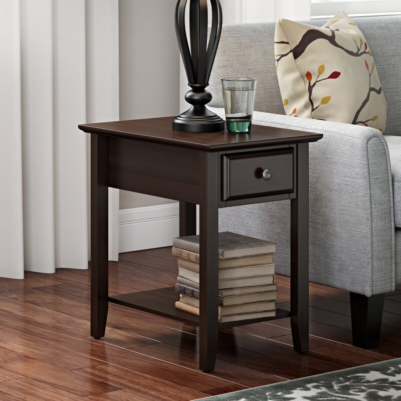 Wayfair Living Room Tables
 Three Posts Hadley End Table With Storage & Reviews