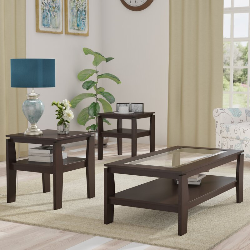 Wayfair Living Room Tables
 Red Barrel Studio Golder 3 Piece Coffee Table Set