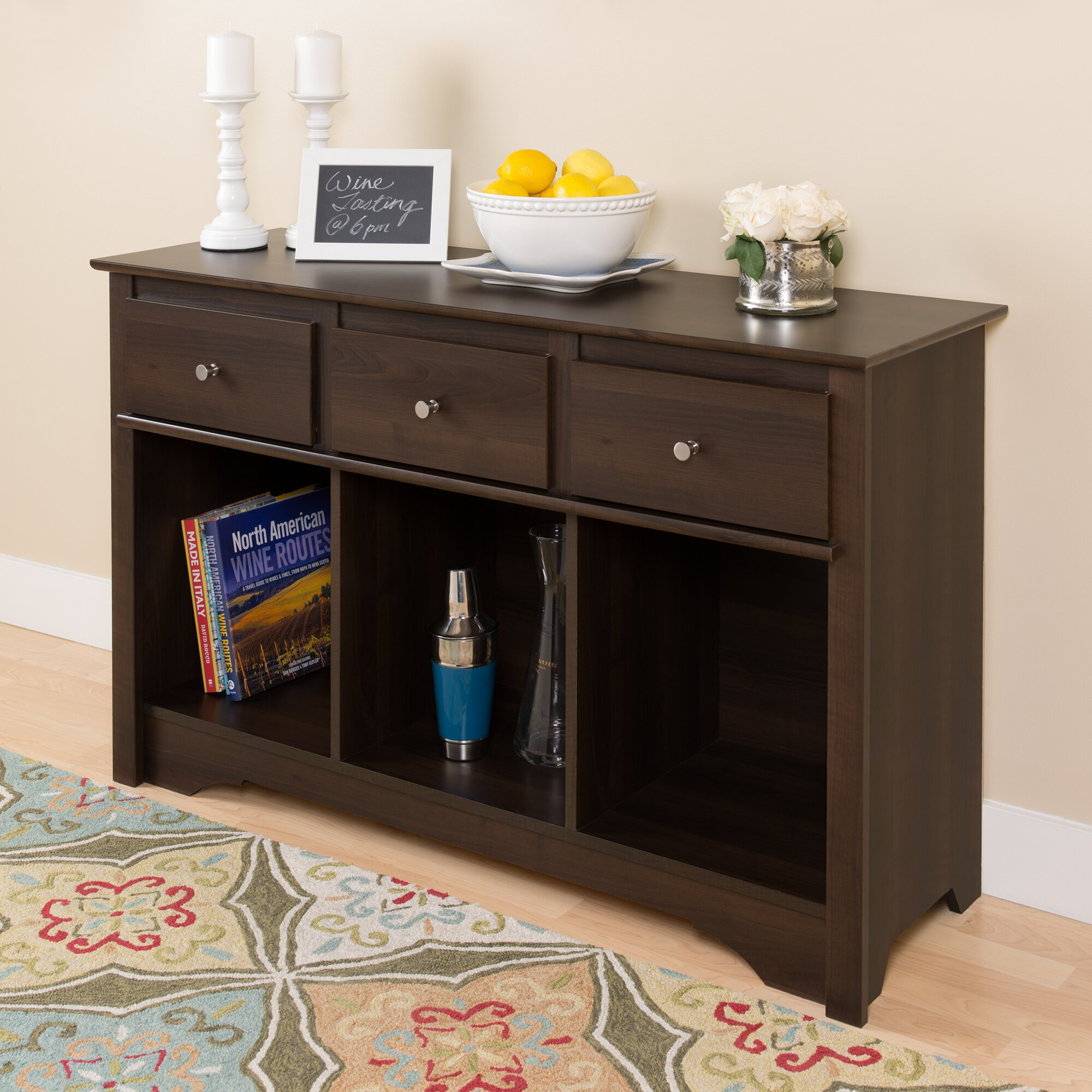 Wayfair Living Room Tables
 Prepac Living Room 3 Drawer Console Table & Reviews