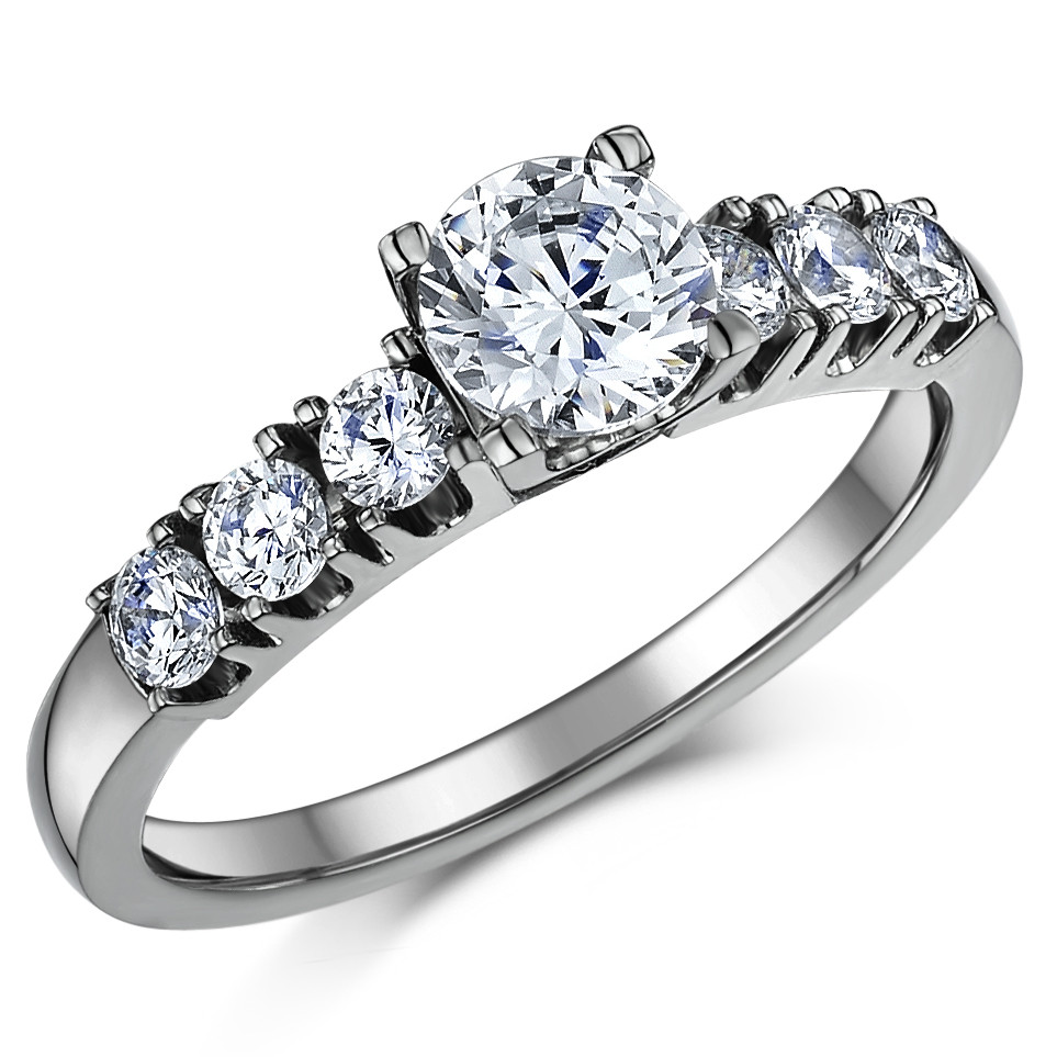 Wedding Bands Sets
 Titanium Solitaire Engagement & Wedding Ring Set Bridal