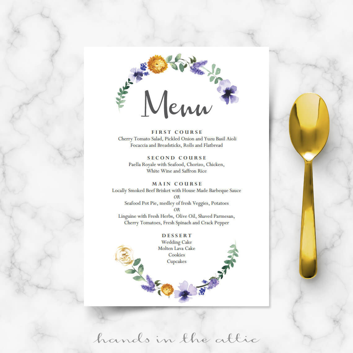 Wedding Buffet Menu Ideas DIY
 Wedding dinner menu cards for wedding buffet menu ideas